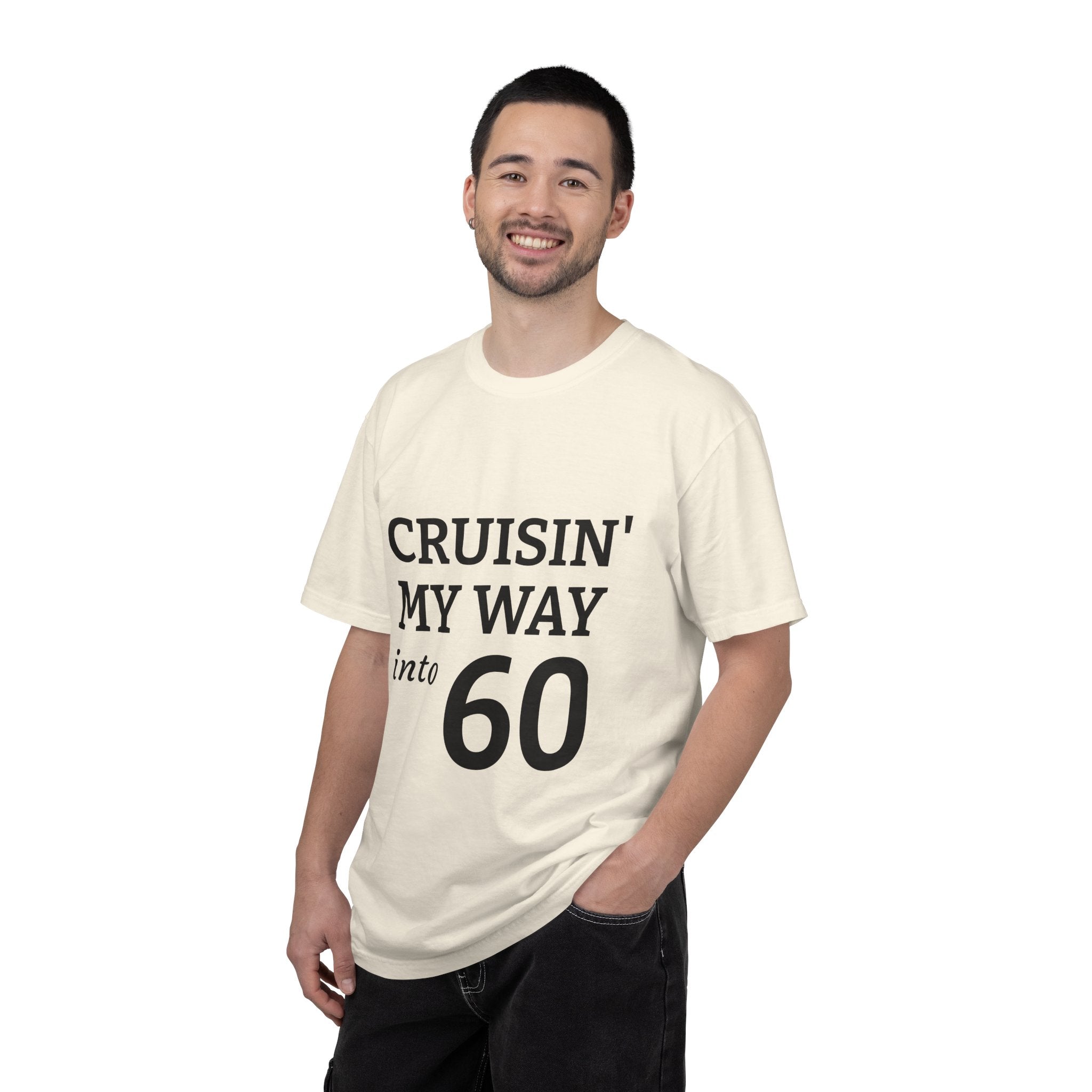 Cruisin' My Way into 60 T-Shirt — 60th Birthday Graphic Tee