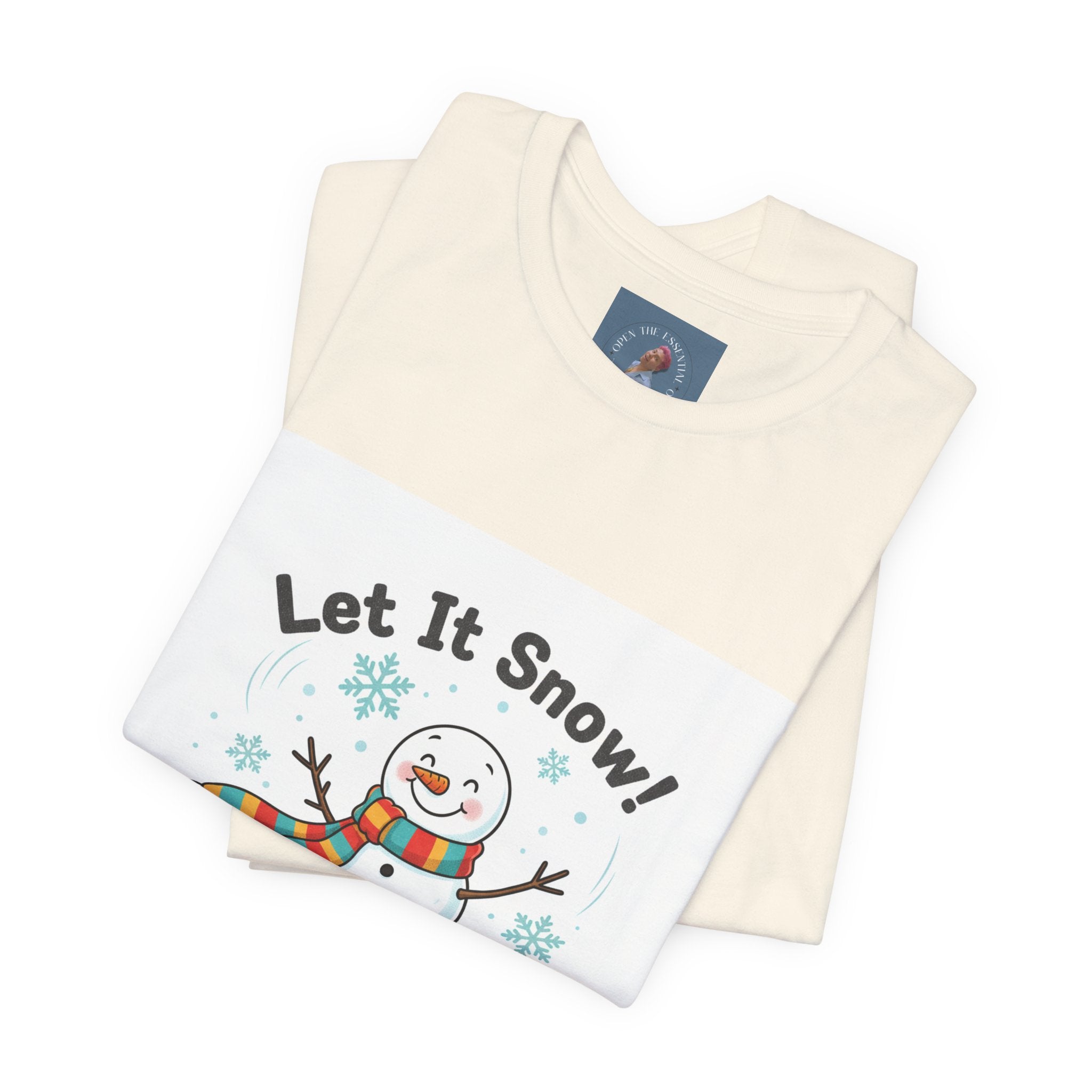 Let It Snow Snowman Tee | snow day, cozy winter shirt