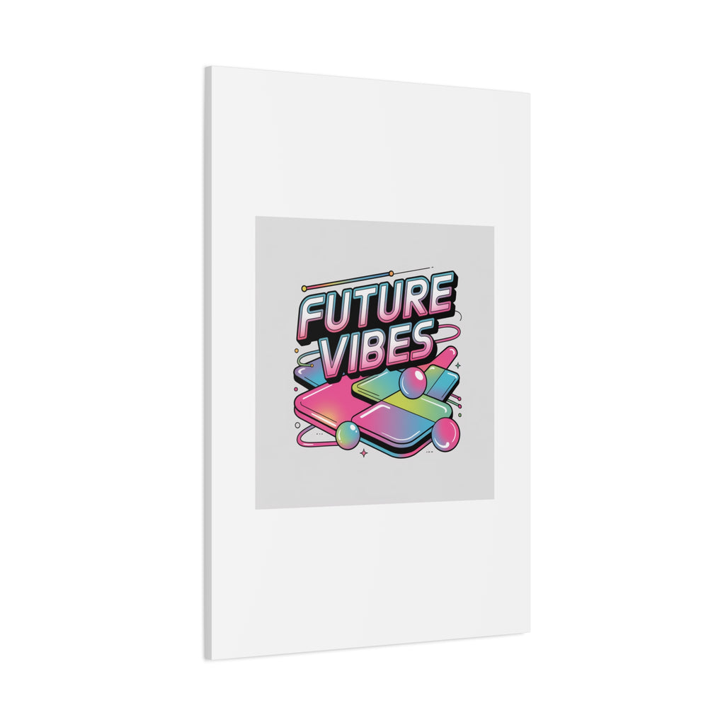 Future Vibes Canvas | Y2K Cyber Holo, Retro Tech Print