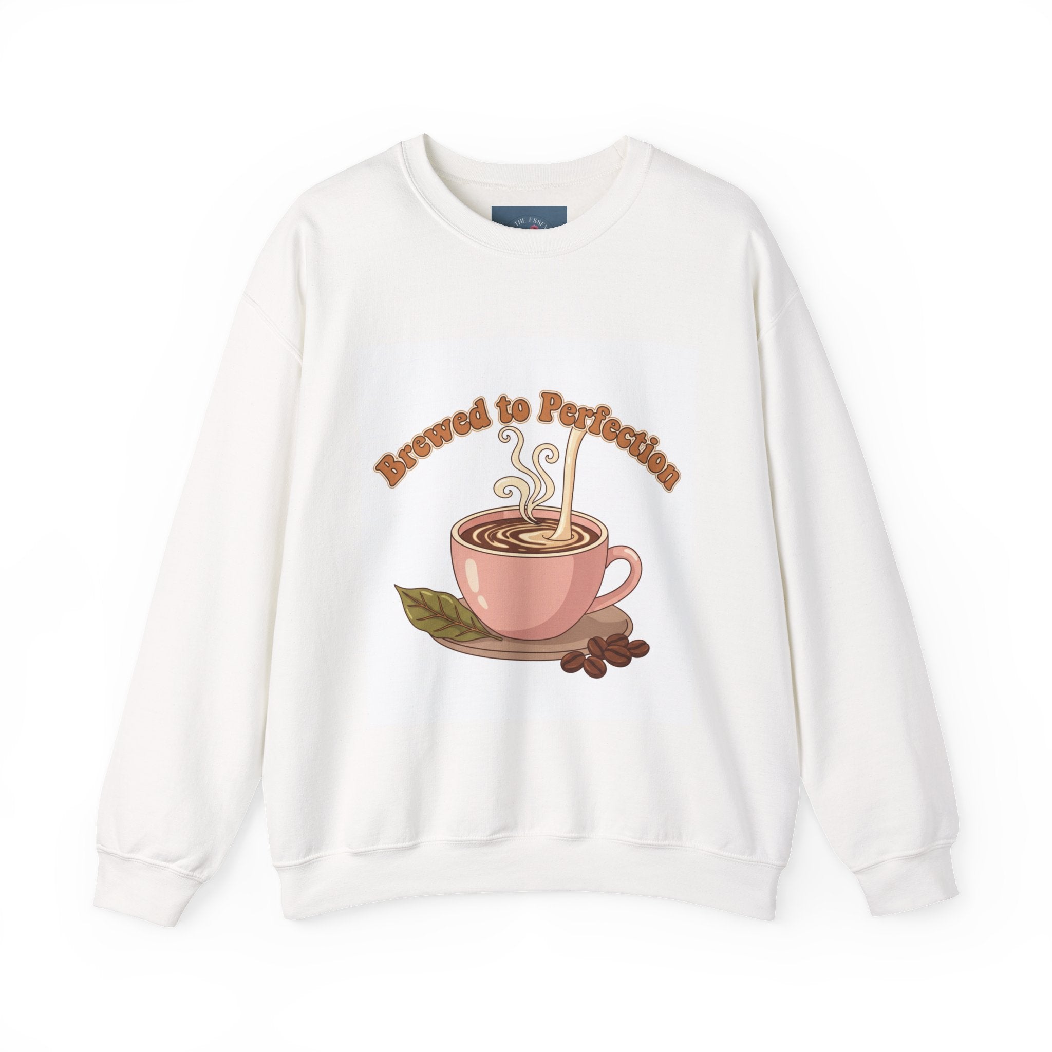 Brewed to Perfection Sweatshirt | coffee aesthetic, latte art design