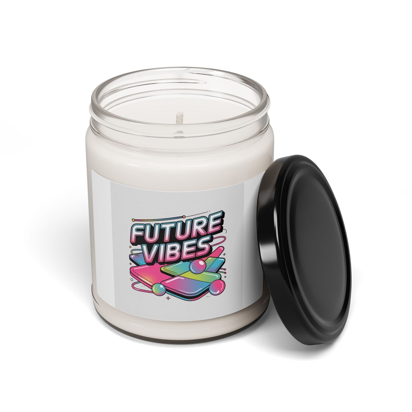 Future Vibes Candle | Y2K Cyber Holo Soy Candle, 9oz