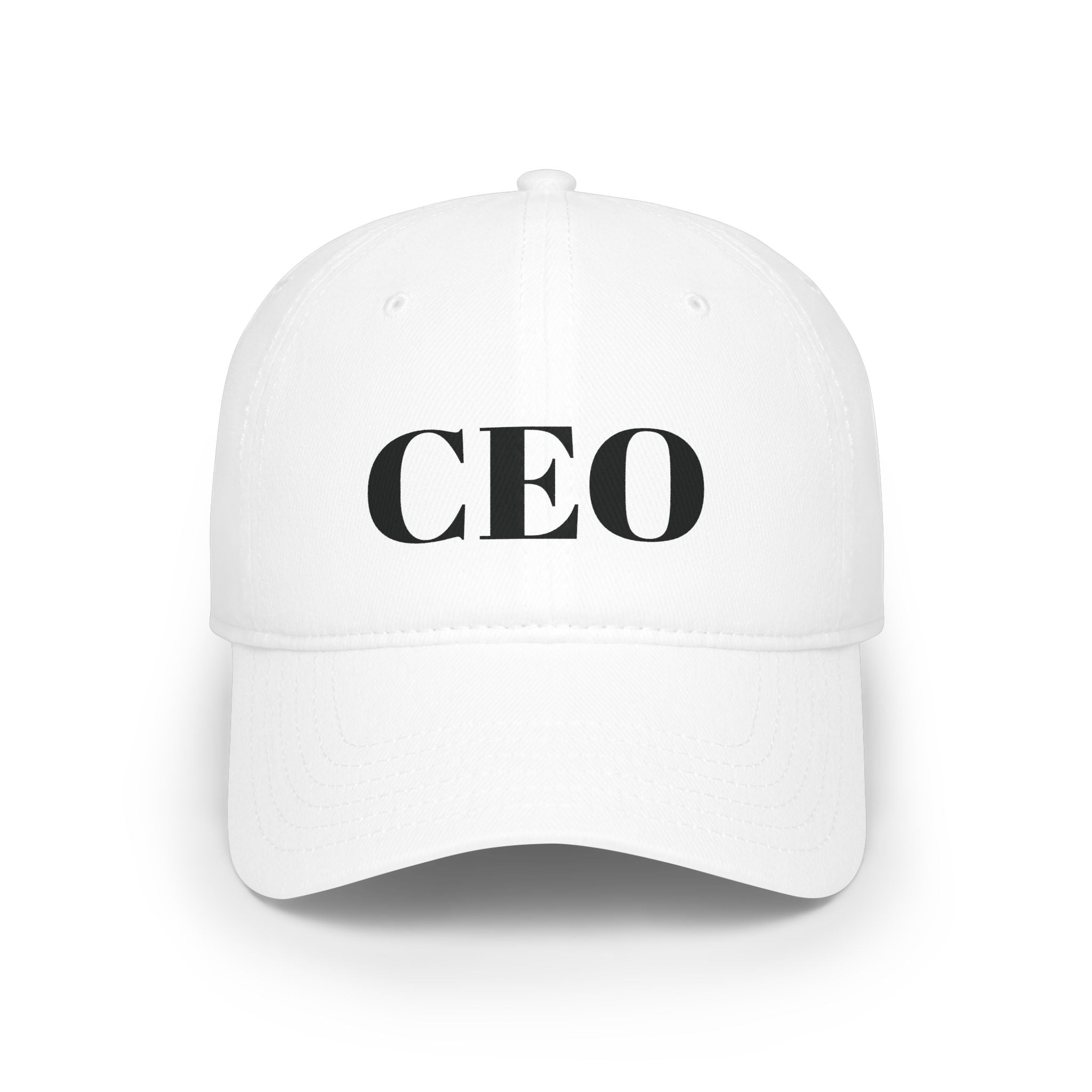 CEO Baseball Cap — Low Profile Red Hat with Bold 'CEO'
