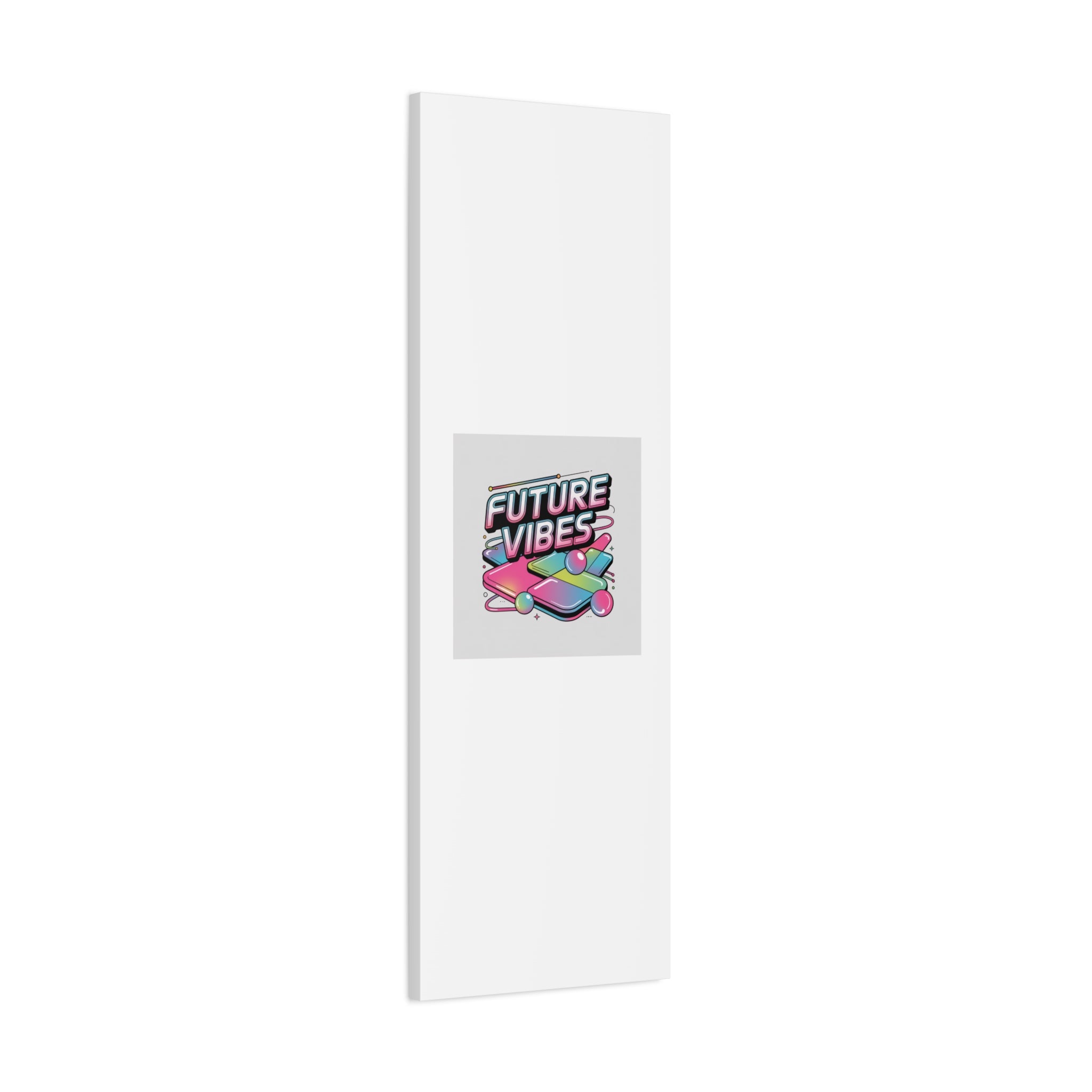 Future Vibes Canvas | Y2K Cyber Holo, Retro Tech Print