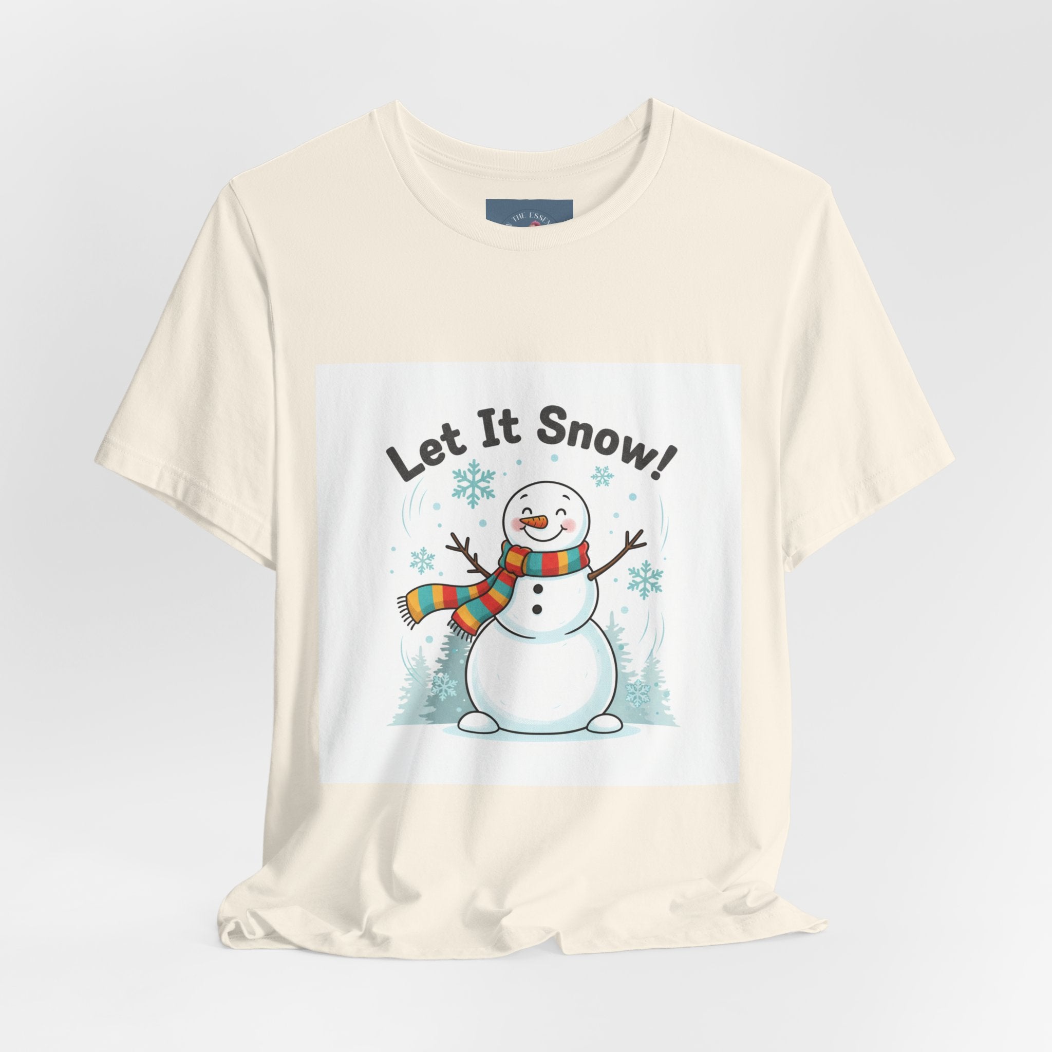 Let It Snow Snowman Tee | snow day, cozy winter shirt