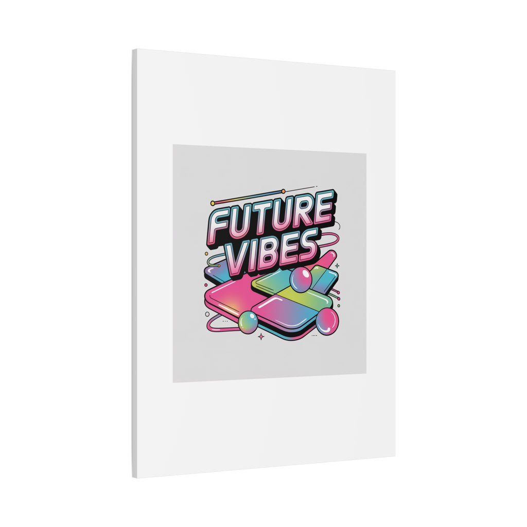 Future Vibes Canvas | Y2K Cyber Holo, Retro Tech Print