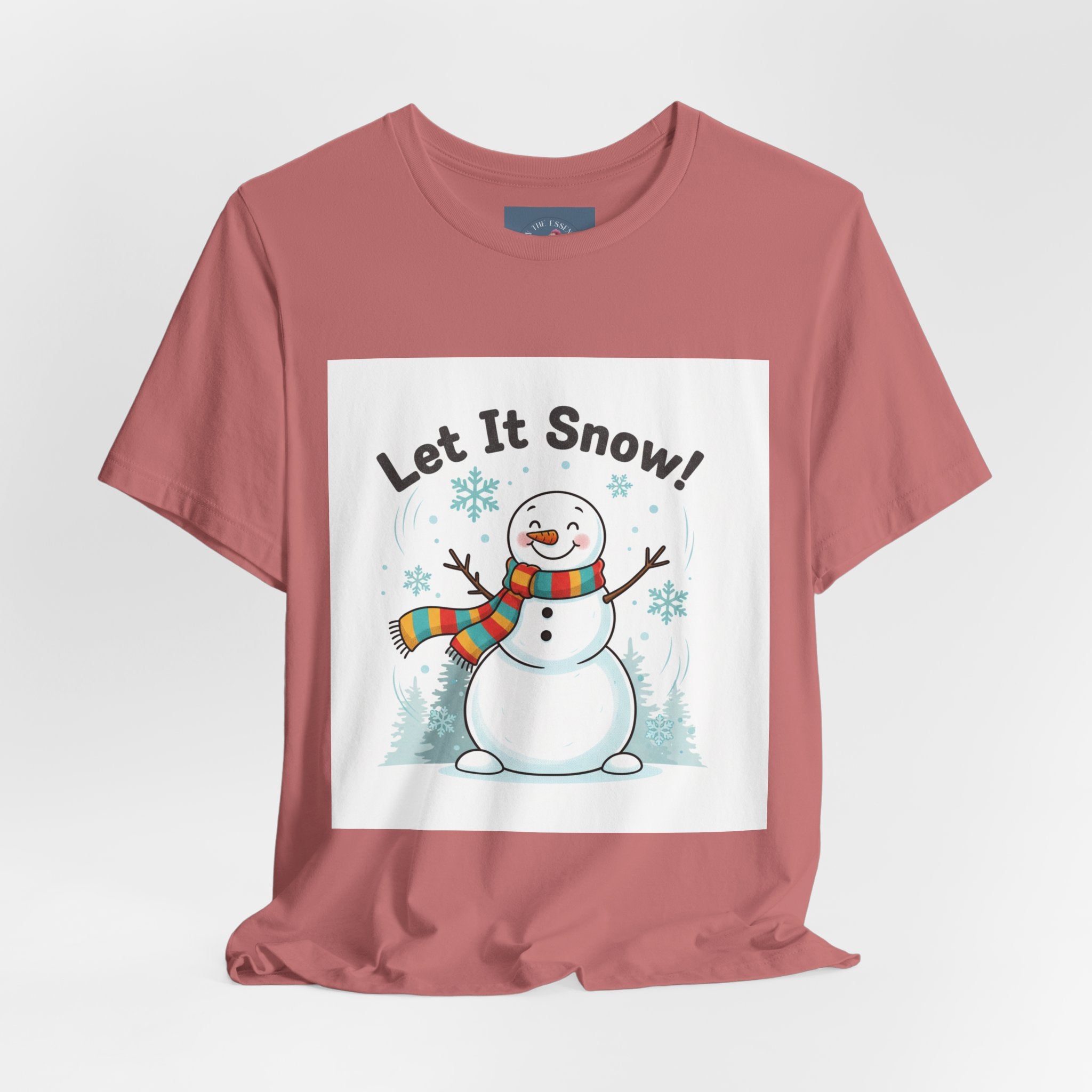 Let It Snow Snowman Tee | snow day, cozy winter shirt