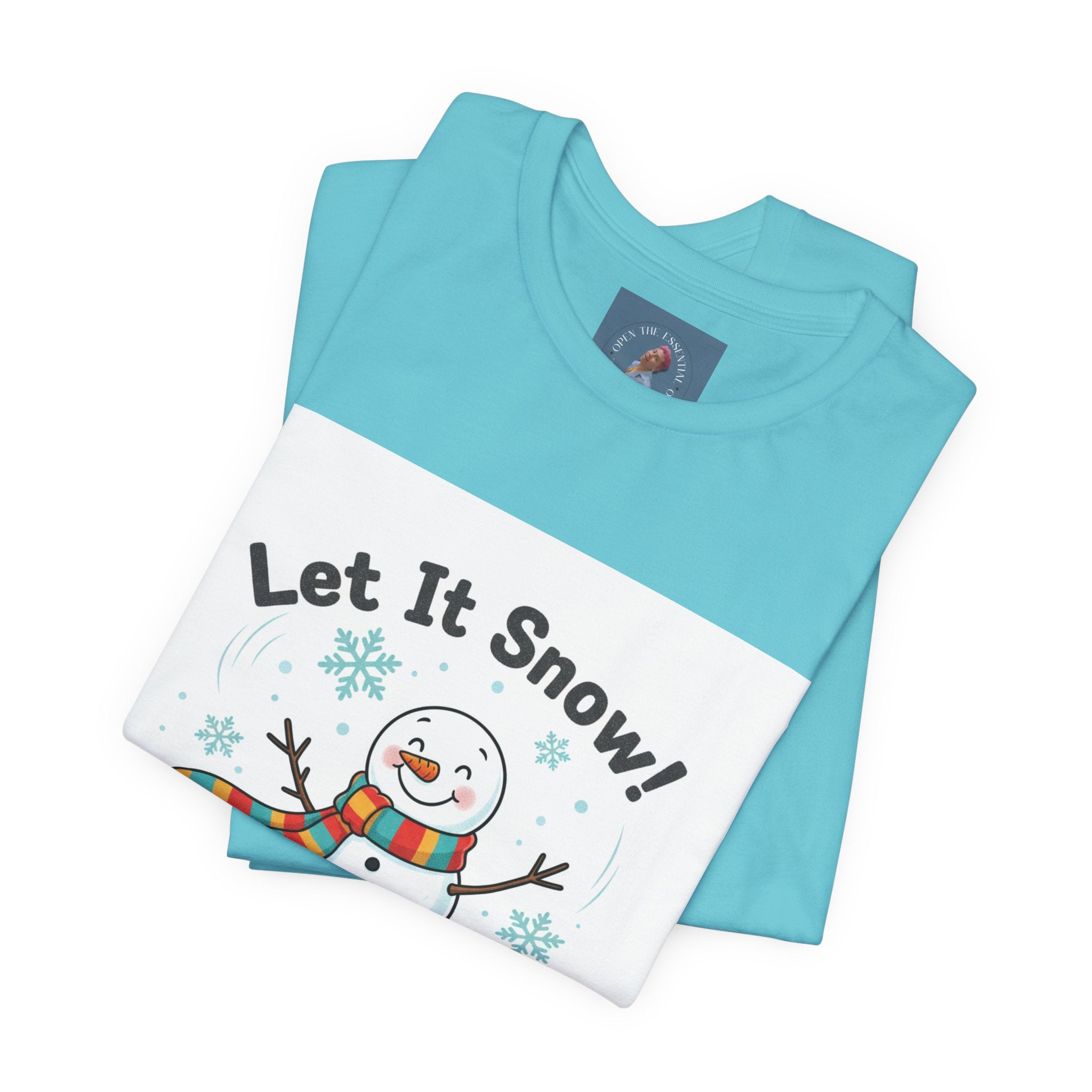 Let It Snow Snowman Tee | snow day, cozy winter shirt