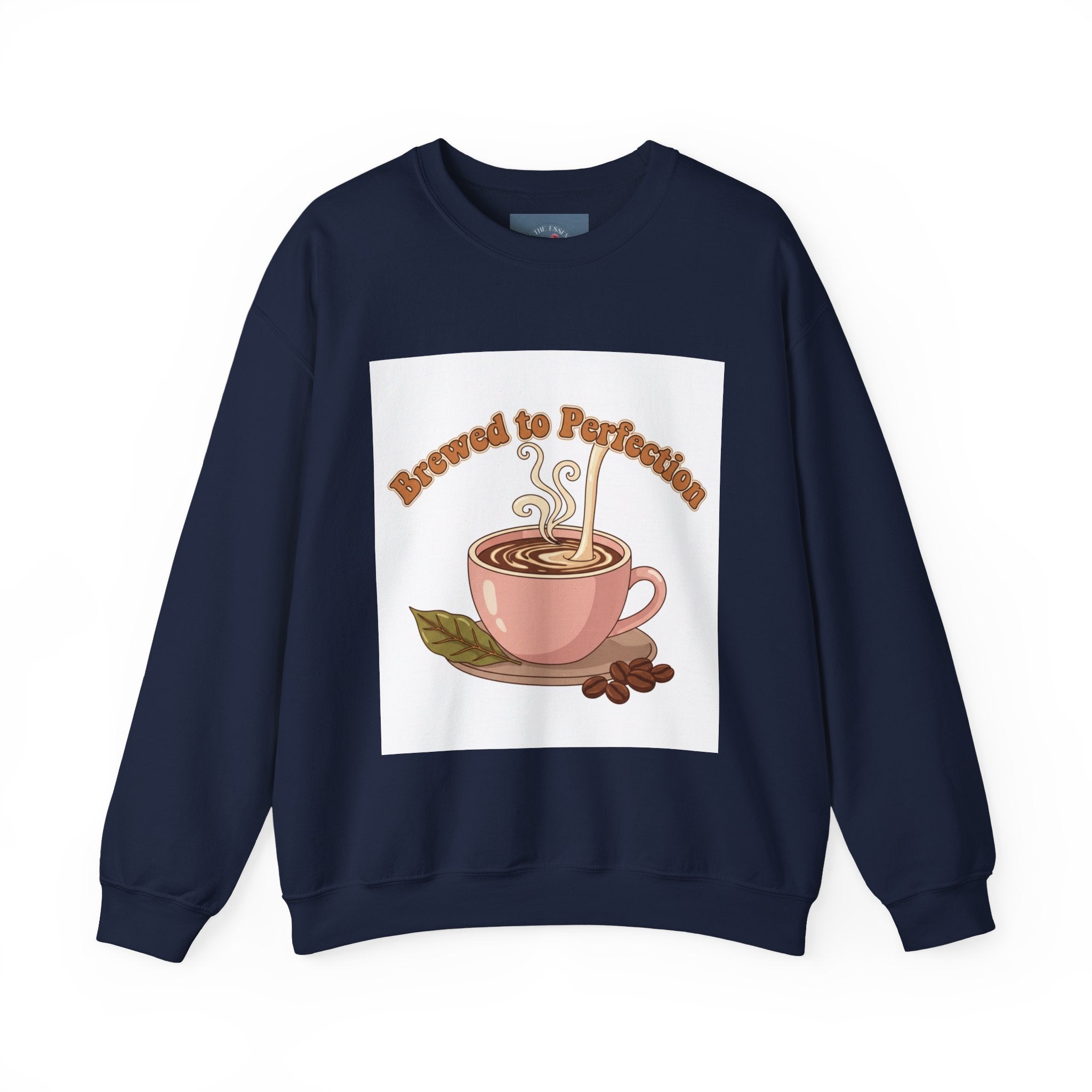 Brewed to Perfection Sweatshirt | coffee aesthetic, latte art design