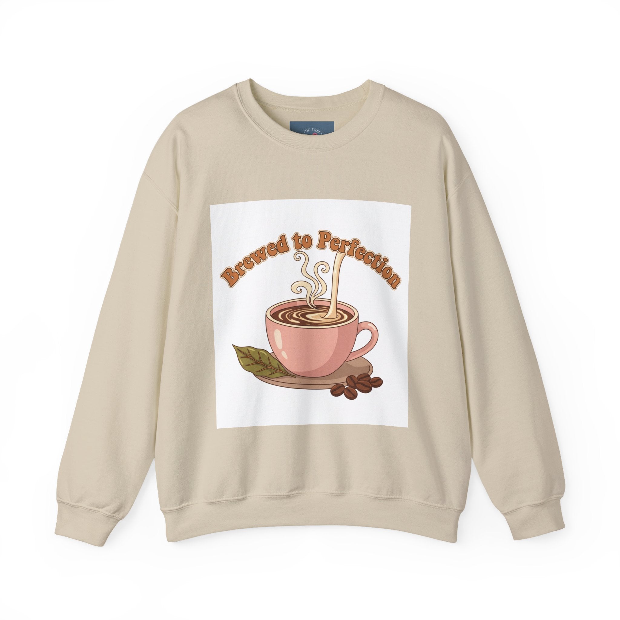 Brewed to Perfection Sweatshirt | coffee aesthetic, latte art design
