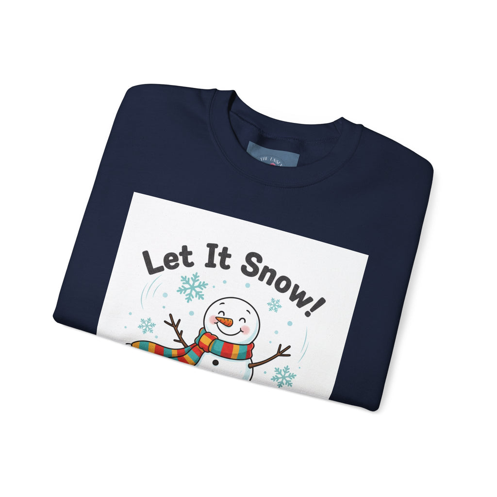 Let It Snow Snowman Sweatshirt | snow day, cozy winter shirt