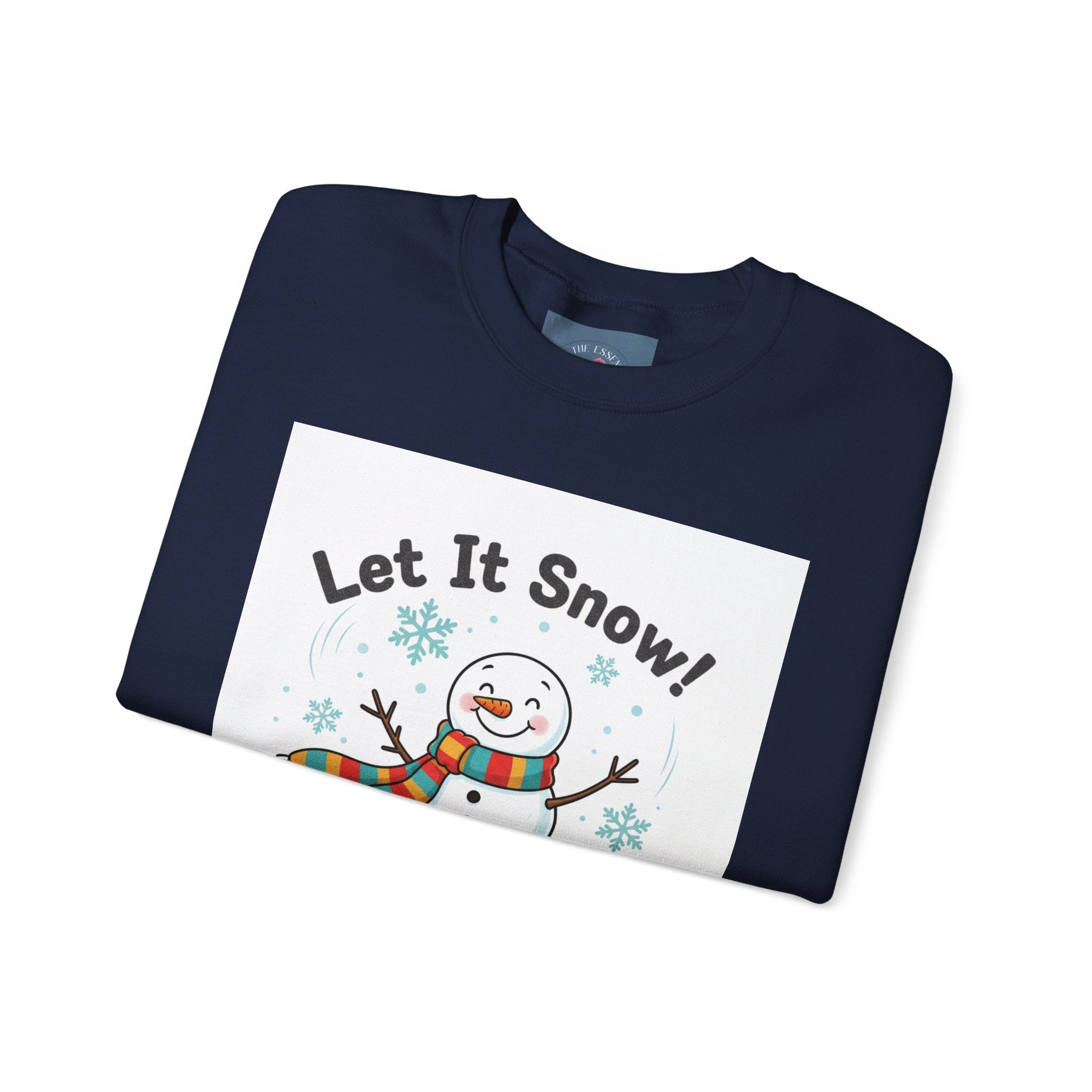 Let It Snow Snowman Sweatshirt | snow day, cozy winter shirt