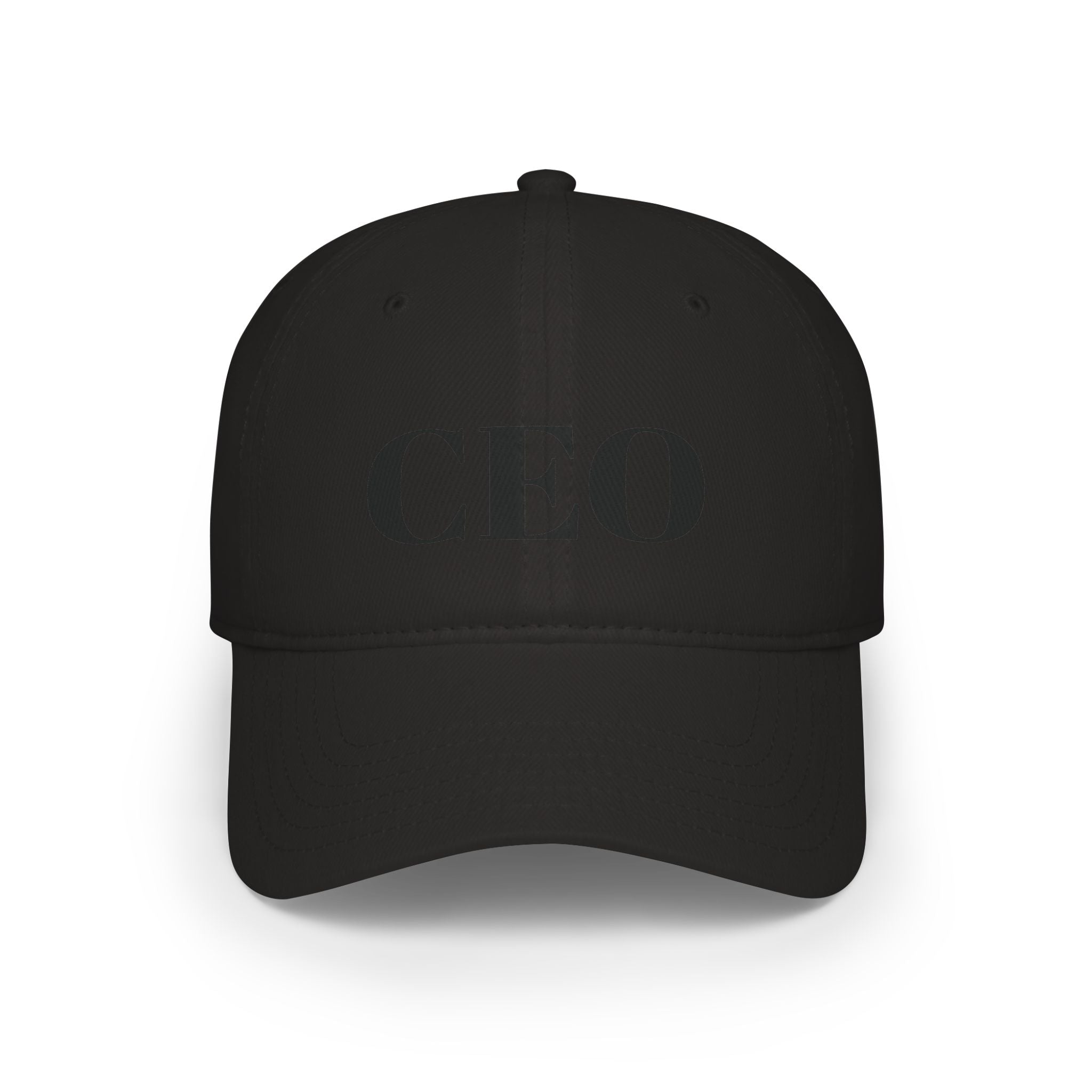 CEO Baseball Cap — Low Profile Red Hat with Bold 'CEO'