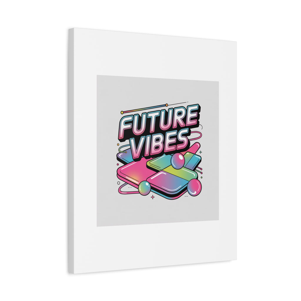 Future Vibes Canvas | Y2K Cyber Holo, Retro Tech Print