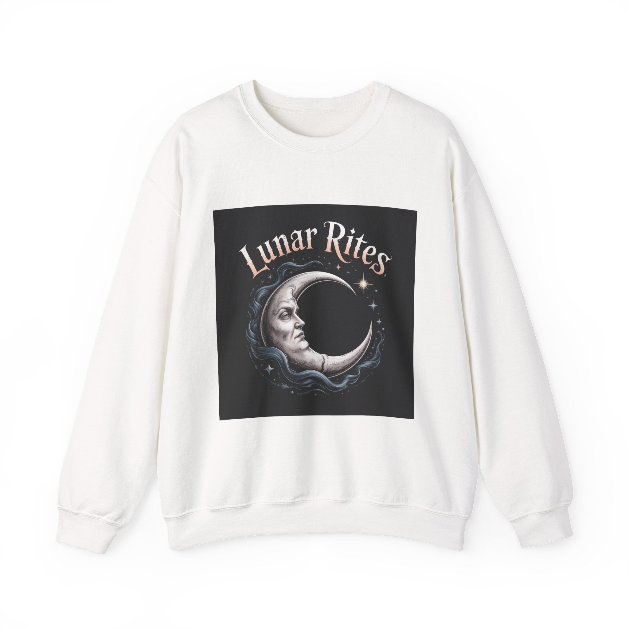 Lunar Rites Crewneck Sweatshirt | Witchy Christmas, Winter Solstice Art