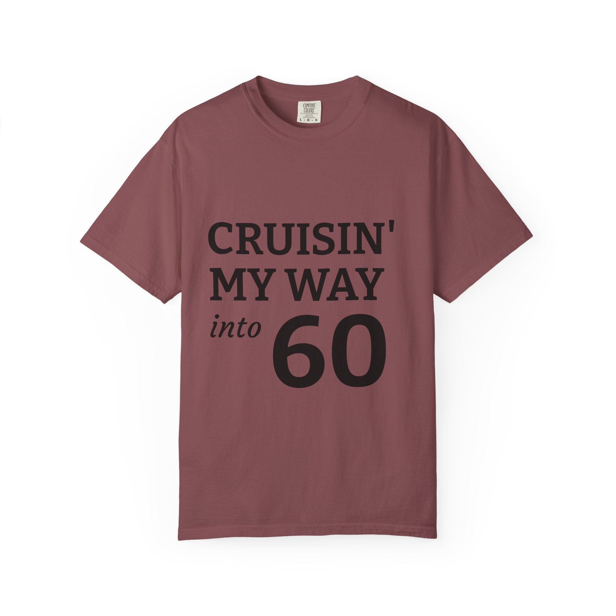 Cruisin' My Way into 60 T-Shirt — 60th Birthday Graphic Tee