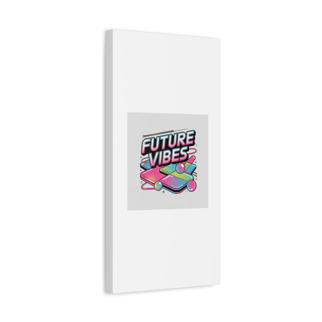 Future Vibes Canvas | Y2K Cyber Holo, Retro Tech Print