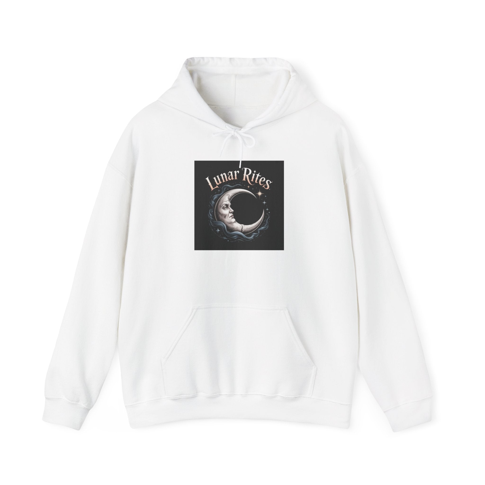 Lunar Rites Hoodie | witchy Christmas, winter solstice art