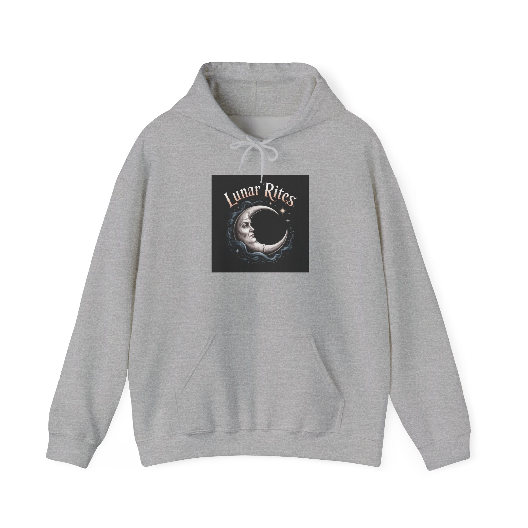 Lunar Rites Hoodie | witchy Christmas, winter solstice art