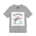 Let It Snow Snowman Tee | snow day, cozy winter shirt