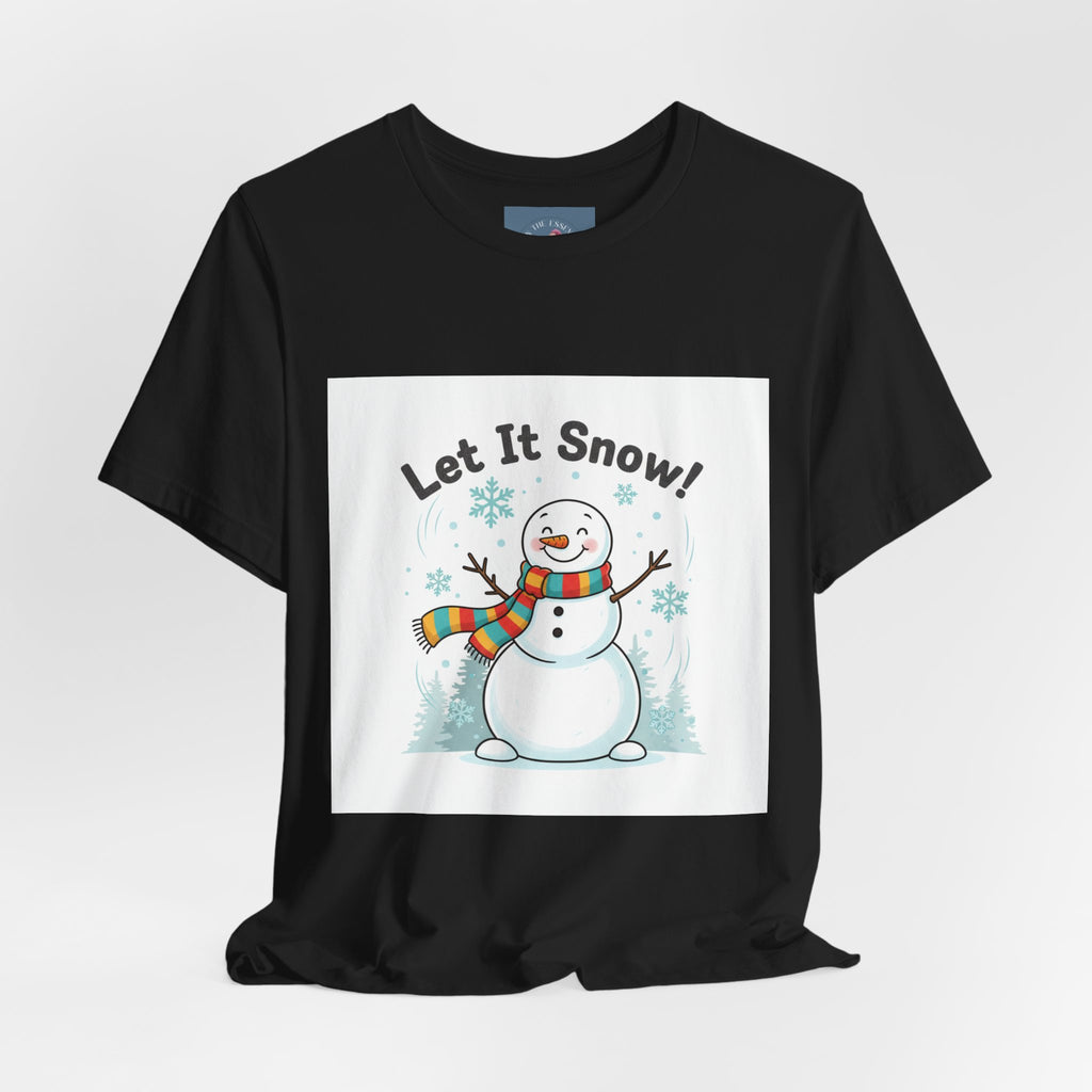 Let It Snow Snowman Tee | snow day, cozy winter shirt