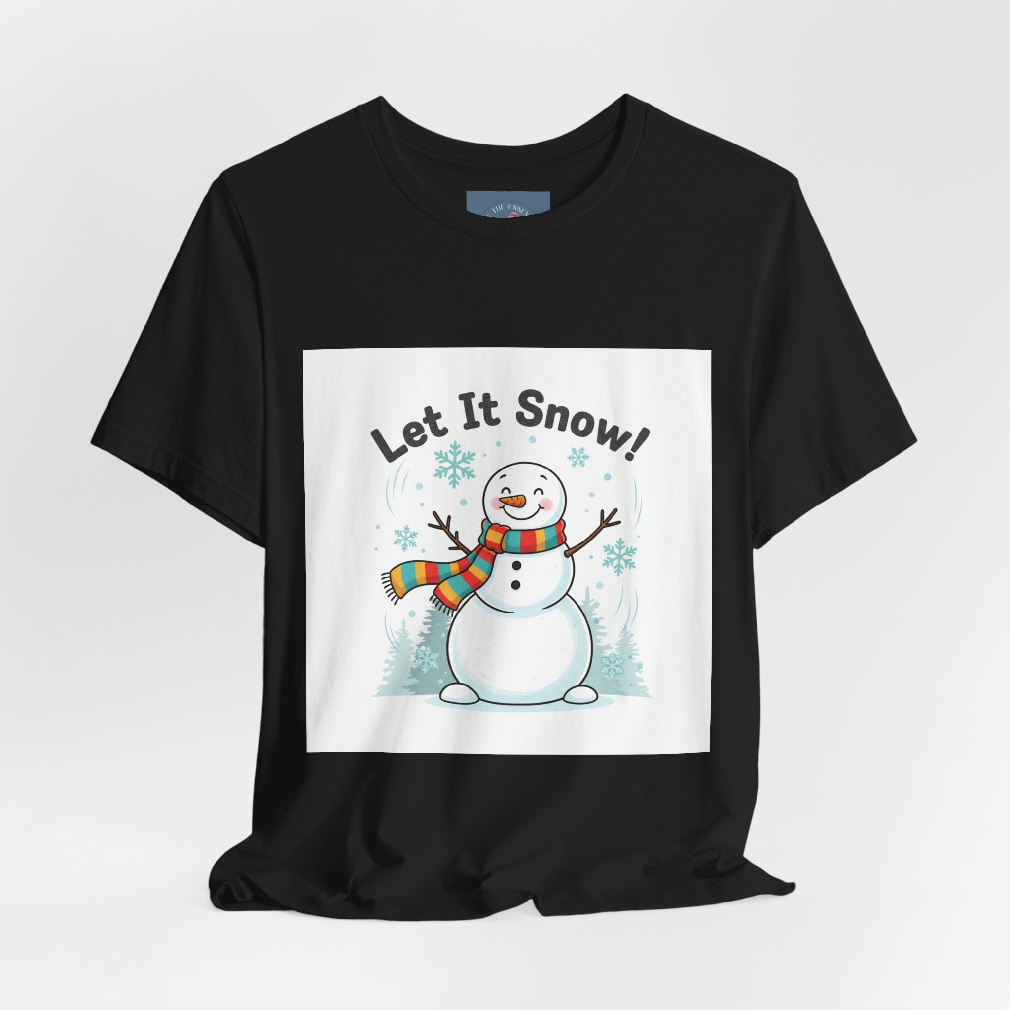 Let It Snow Snowman Tee | snow day, cozy winter shirt