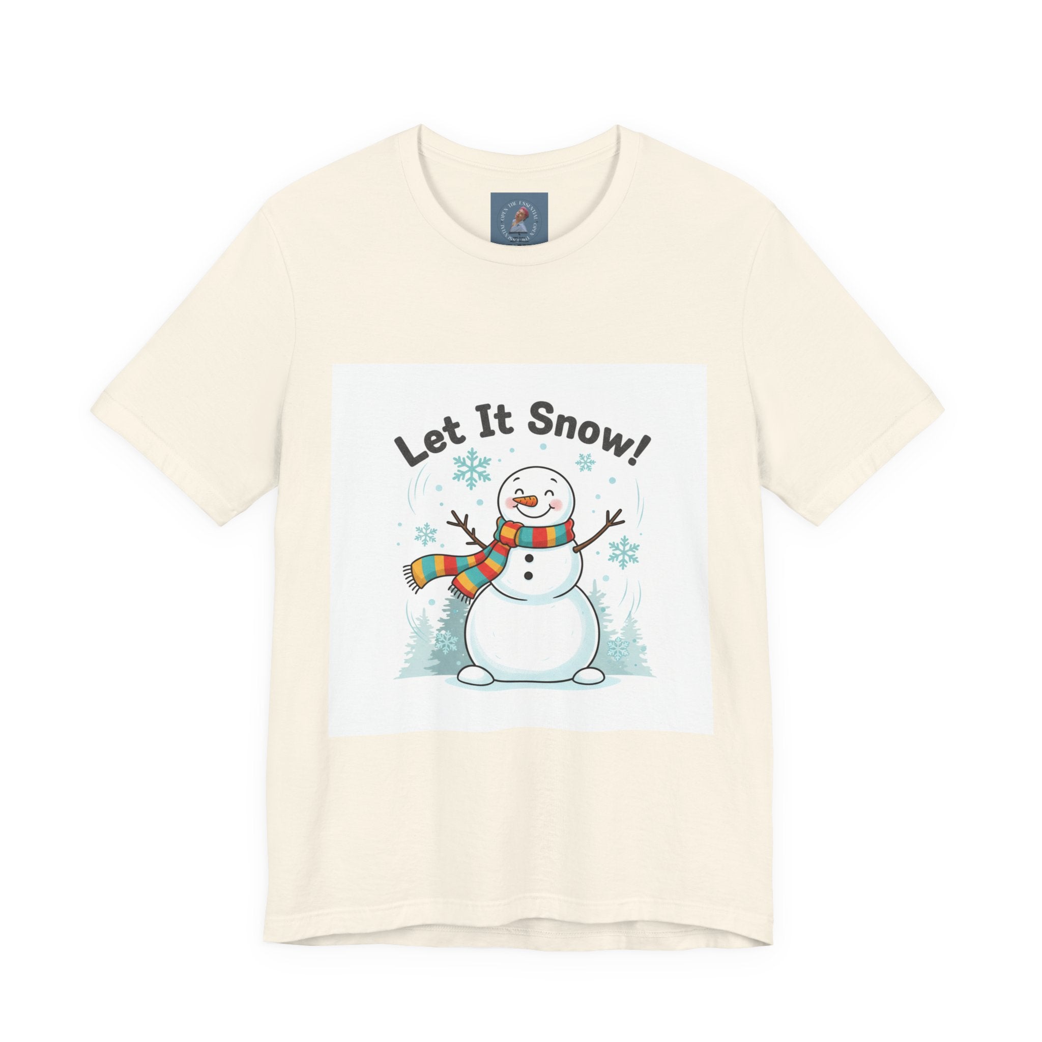 Let It Snow Snowman Tee | snow day, cozy winter shirt