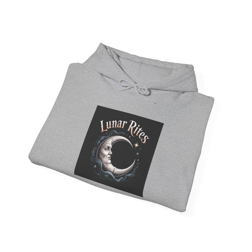 Lunar Rites Hoodie | witchy Christmas, winter solstice art