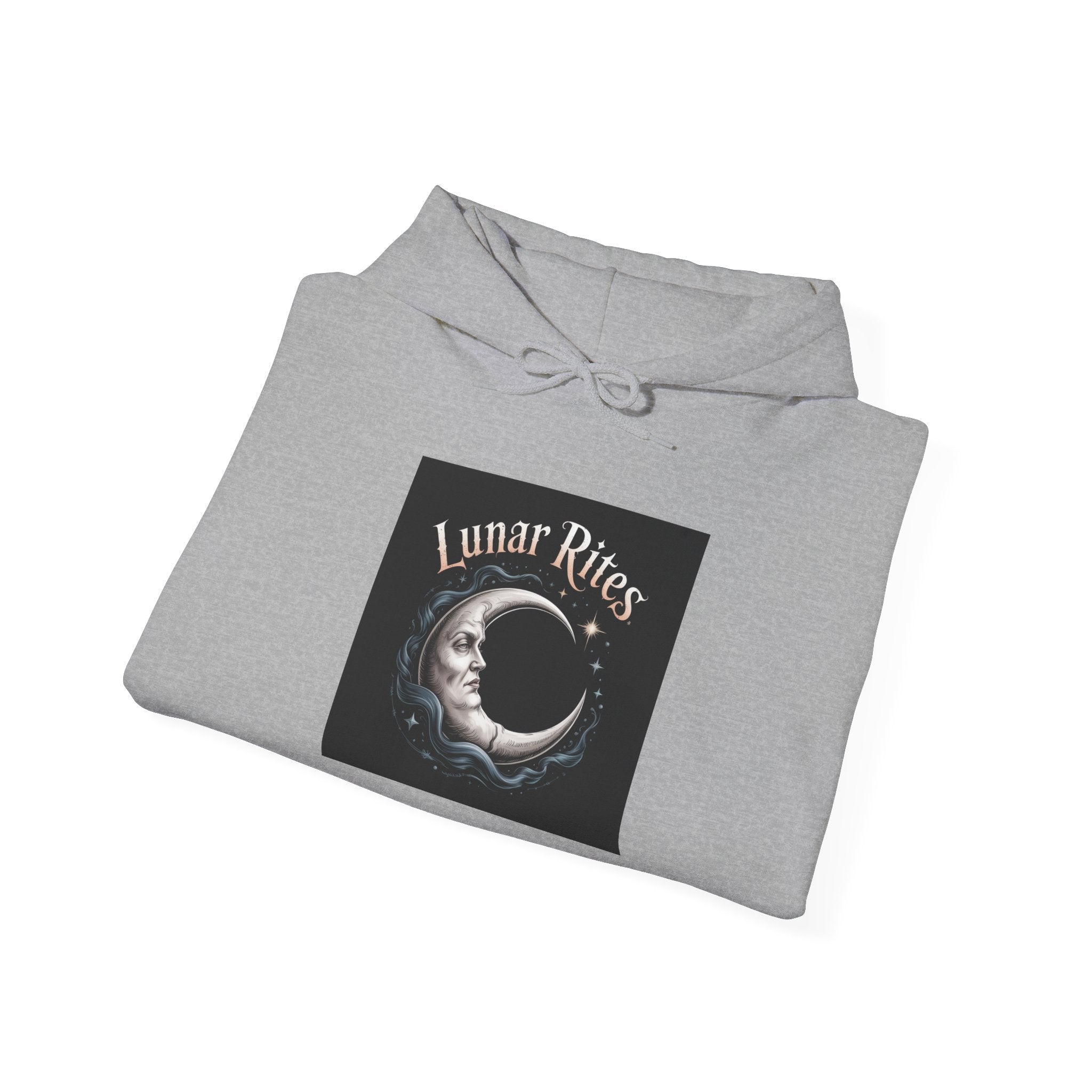 Lunar Rites Hoodie | witchy Christmas, winter solstice art