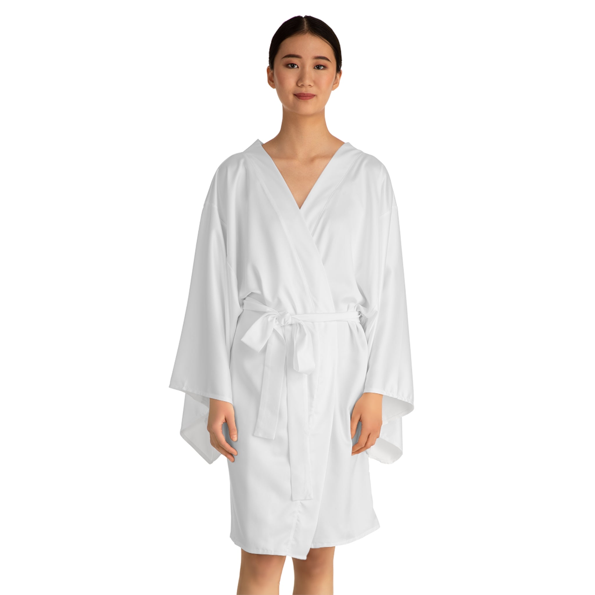 Queen Kimono Robe — Long Sleeve AOP Lounge Wrap
