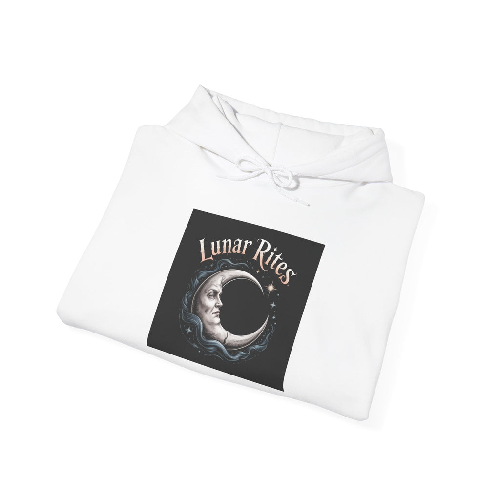 Lunar Rites Hoodie | witchy Christmas, winter solstice art