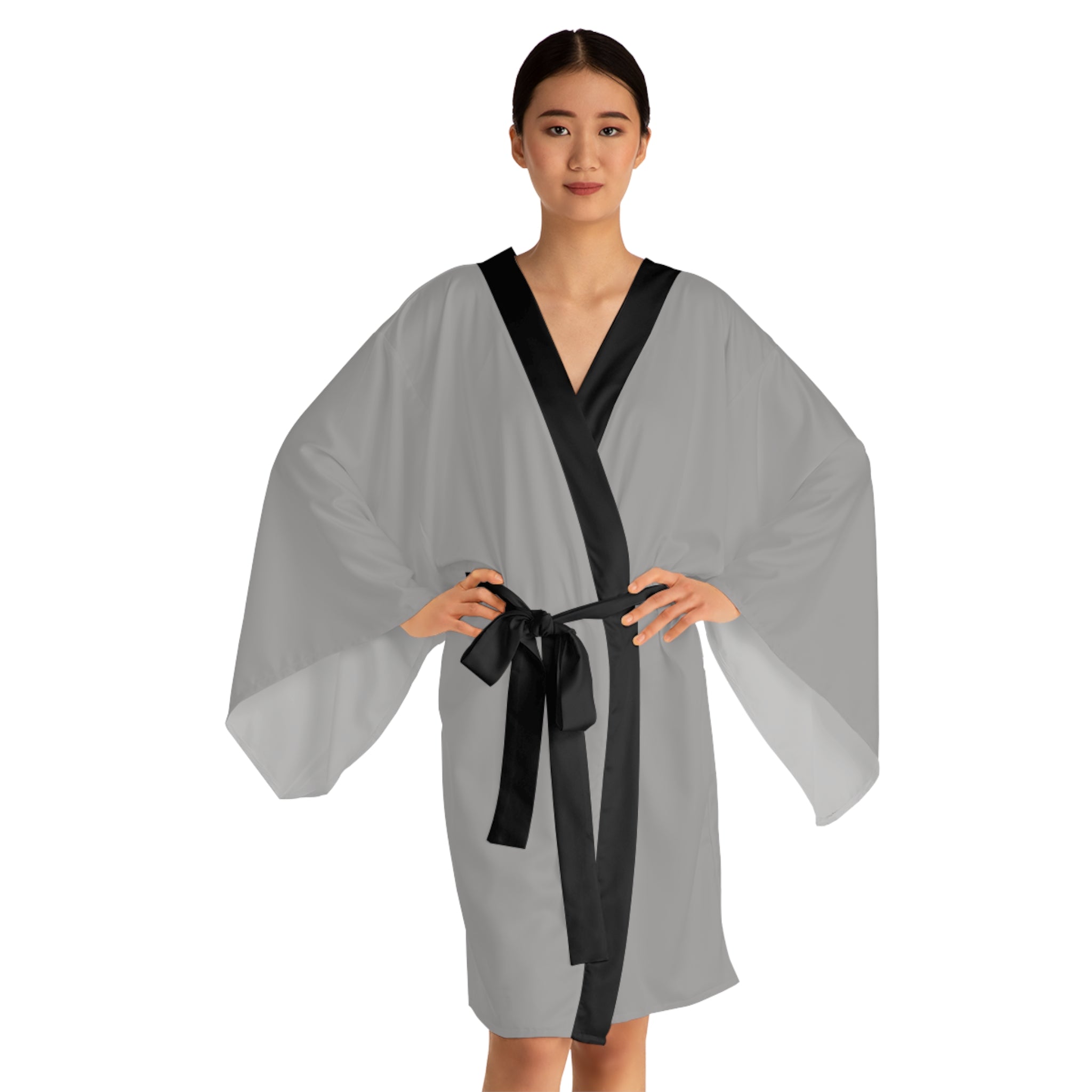 Queen Kimono Robe — Long Sleeve AOP Lounge Wrap