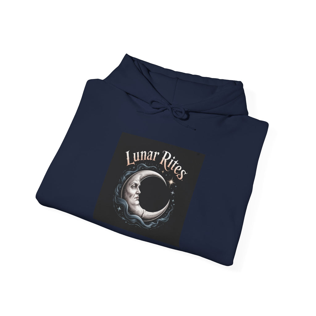 Lunar Rites Hoodie | witchy Christmas, winter solstice art