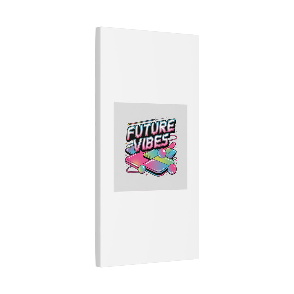 Future Vibes Canvas | Y2K Cyber Holo, Retro Tech Print