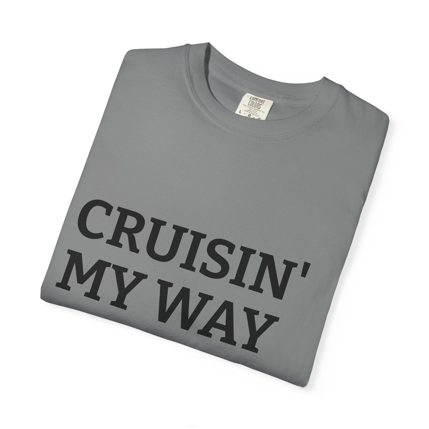 Cruisin' My Way into 60 T-Shirt — 60th Birthday Graphic Tee