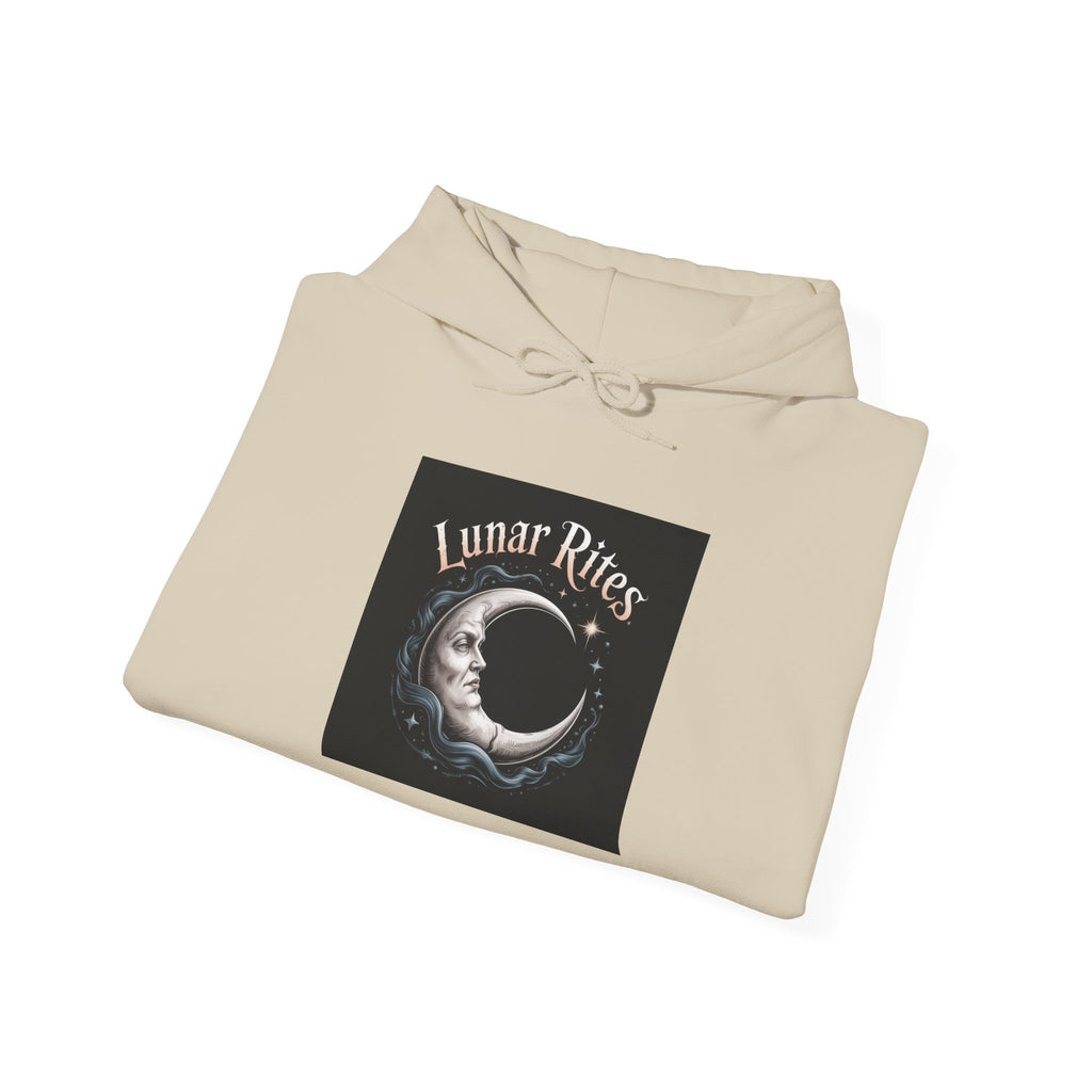 Lunar Rites Hoodie | witchy Christmas, winter solstice art